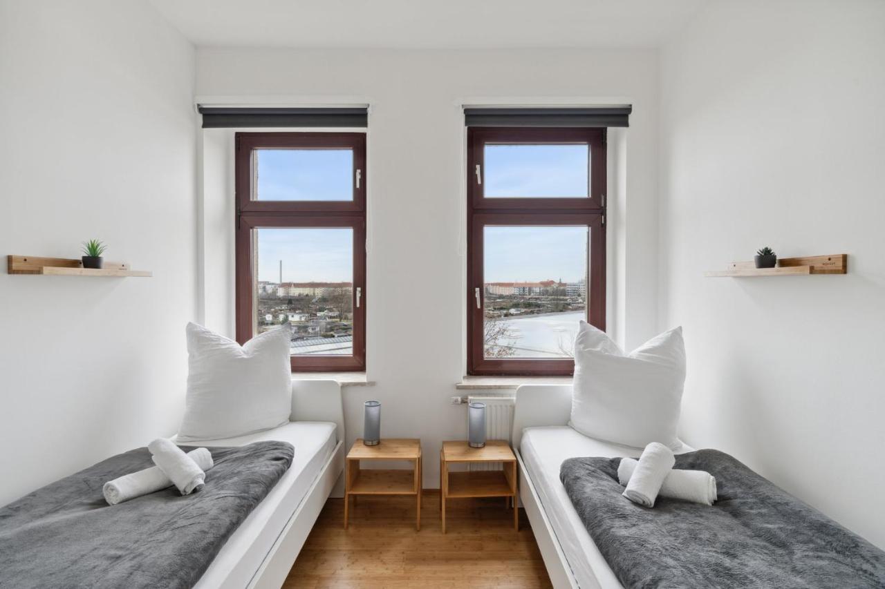 Apartment Fuer 13 Gaeste, 5 Schlafzimmer, 2 Baeder, 2 Loggia'S, Leipzig Zentrum Ost Εξωτερικό φωτογραφία